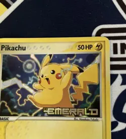 Pokemon Pikachu TCG EX Emerald Card 60/106 Stamped Reverse Holo - Image 4
