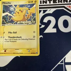 Pokemon Pikachu TCG EX Emerald Card 60/106 Stamped Reverse Holo - Image 5