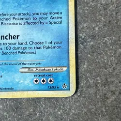 Blastoise 13/95 Cracked Ice Holo Bleed Rare Pokemon TCG HGSS Unleashed Card LP - Image 2