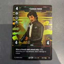 Star Wars Unlimited Cassian Andor LAW 840 Prestige Foil RARE Card - Lawless Time - Image 1