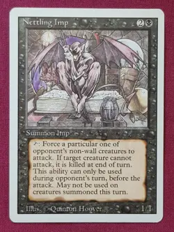 Magic The Gathering REVISED NETTLING IMP black card MTG - Image 1