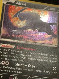 2016 HP+ Absol XY178 XY Holo Cosmo Pokemon card - Image 2