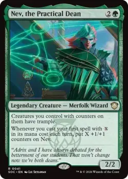 ~ Nev, the Practical Dean ~ NM ~ Commander: Secrets of Strixhaven ~ MTG ~ - Image 1