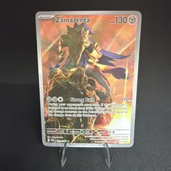 Zamazenta Pokemon TCG Destined Rivals Illustration Rare Card 201/182 - Image 1