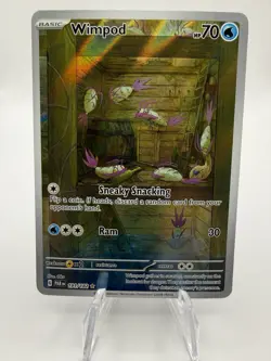 Pokemon TCG Wimpod 191/182 SV04 Paradox Rift Illustration Rare Holo Card - Image 1