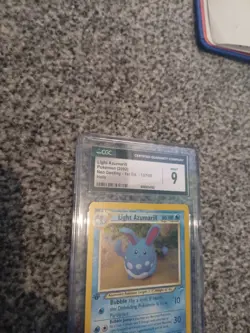 Pokemon TCG Light Azumarill Holo Card 13/105 Neo Destiny WOTC 1st Edition CGC 9 - Image 2