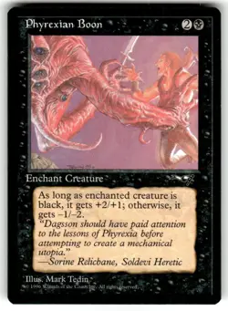 Magic the Gathering MTG Phyrexian Boon (58b) Alliances - Image 1