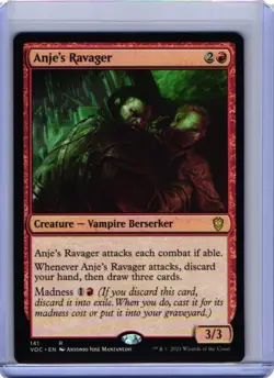 MTG Anje's Ravager (141/188) Innistrad Crimson Vow Commander NM - Image 1