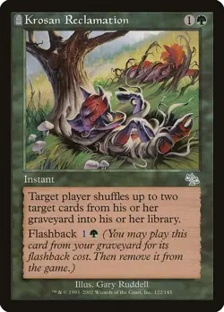 Krosan Reclamation Judgment LP light clouding FOIL Magic MTG STOCK IMAGE - Image 1