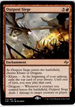 MTG Outpost Siege Fate Reforged Rare #110 - Image 1