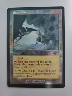 MTG Sliver Hive Secret Lair Drop Retro Foil Rare - Image 1