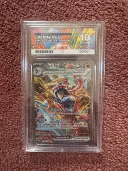 Pokemon TCG Scarlet & Violet Twilight Masquerade Greninja EX 214/167 Ace 10 - Image 1