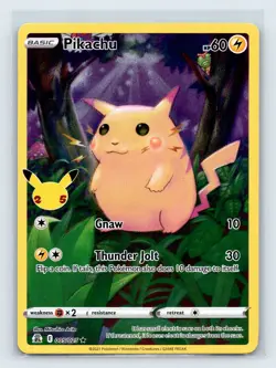 2021 Pokemon Celebrations 005/025 Pikachu Holo Rare LP - Image 1
