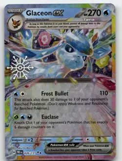 GLACEON EX - 026/131 (HOLIDAY CALENDAR) PRISMATIC EVOLUTIONS POKEMON NM/M - Image 2
