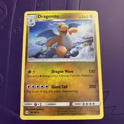 Pokemon Dragonite 96/149 Sun & Moon Cosmos Holo Rare LP - Image 1