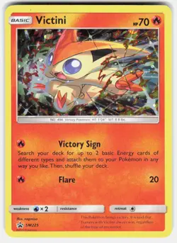 Victini - SM225 Holo Promo Sun & Moon Promo Pokemon Lightly Played - Image 2