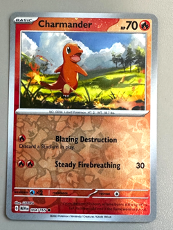 Charmander 151 Mini Tin Promo Cosmic Reverse Holo Pokemon TCG NM or better - Image 1