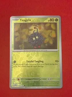 Tangela 114/165 Common 151 Pokemon Reverse Holo Near Mint - Image 1