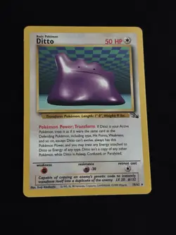 Ditto 18/62 Fossil Regular Pokemon TCG - MP - Image 1