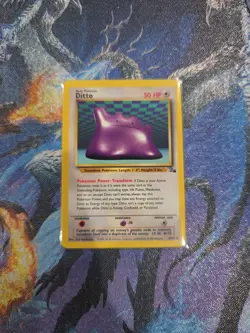 Ditto 18/62 - Fossil Set - Rare - WotC Pokemon TCG - 1999 - NM - Image 1