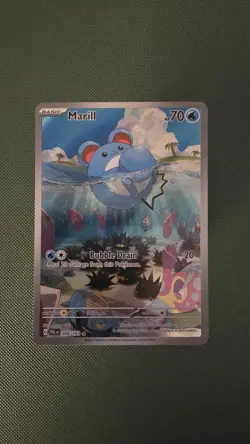 Pokemon Marill Illustration Rare Sv02: Paldea Evolved 204/193 - Image 1