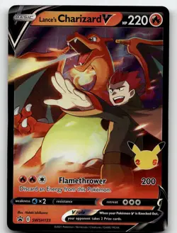 LANCE'S CHARIZARD V SWSH133 PROMO SWORD & SHIELD PROMO POKEMON NEAR MINT - Image 2