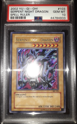 Yu-Gi-Oh! Serpant Night Dragon, SRL-103, Secret Rare, 2. Ed., Englisch, PSA 10 - Image 1