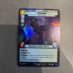 star wars unlimited Cade Bane - Now It's My Turn (Hyperspace Foil) 534 - LAW - Image 1