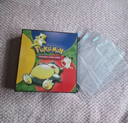 Pokemon 1999 Vintage Trading Card Album Binder Folder Original WOTC Snorlax - Image 1