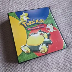 Pokemon 1999 Vintage Trading Card Album Binder Folder Original WOTC Snorlax - Image 2