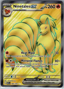 Ninetales ex 186/165 SV: Scarlet & Violet 151 - Pokemon Card - NM - Image 1