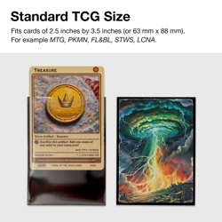 MTG Card Sleeves 105PCS | Vintage fantasy style | The Storm | Matte Finish - Image 2