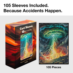 MTG Card Sleeves 105PCS | Vintage fantasy style | The Storm | Matte Finish - Image 3