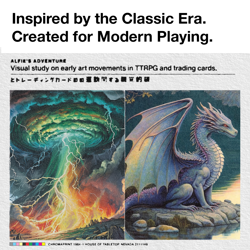 MTG Card Sleeves 105PCS | Vintage fantasy style | The Storm | Matte Finish - Image 4
