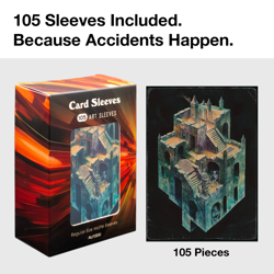 MTG Card Sleeves 105PCS | Vintage fantasy style| The Dungeon | Matte Finish - Image 3