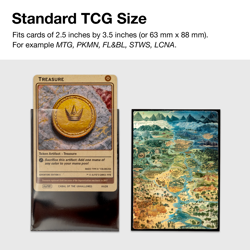 MTG Card Sleeves 105PCS | Vintage fantasy style | DND Map | Matte Finish - Image 2