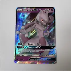 Pokemon Mewtwo GX 31/68 Hidden Fates Ultra Rare Holo Full Art Card English - Image 1