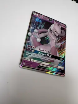 Pokemon Mewtwo GX 31/68 Hidden Fates Ultra Rare Holo Full Art Card English - Image 2