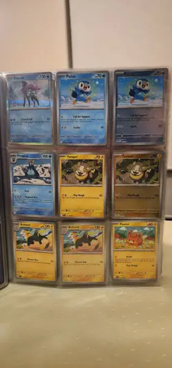 Near complete set Phantasmal Flames Pokemon Cards in Folder - Image 5