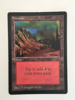 Mtg BETA Mountain, Douglas Shuler, Excellent Condition. - Image 1