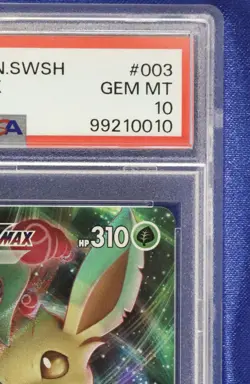 Leafeon VMAX 003 PSA 10 GEM Mint Eevee Heroes Pokemon 2021 - US Seller - Image 5