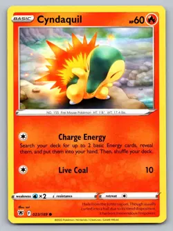 Pokemon TCG SWSH10: Astral Radiance Cyndaquil 023/189 - Image 1