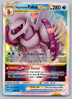 Pokemon TCG SWSH10: Astral Radiance Origin Forme Palkia VSTAR 040/189 - Image 1