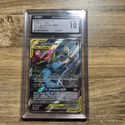 Pokemon 2019 Sun & Moon Celebi & Venusaur GX Black Star Promos #SM167 CGC 10 - Image 1
