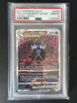 Hisuian Samurott V GG51/GG70 PSA 10 Alternate Art Crown Zenith - Pokemon TCG - Image 1