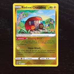 Radiant Charjabug 051/159 Pokemon Crown Zenith Sword&Shield Radiant Rare Holo NM - Image 1