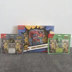 Pokemon TCG Ascended Heroes Mega Feraligatr EX Box & 2 x Double Blisters Sealed - Image 1