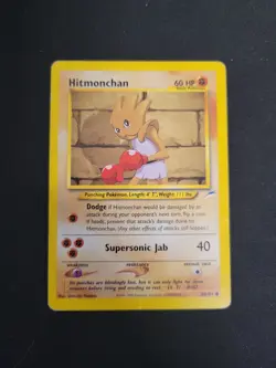 Hitmonchan 69/105 Common Neo Destiny Pokemon - Image 1