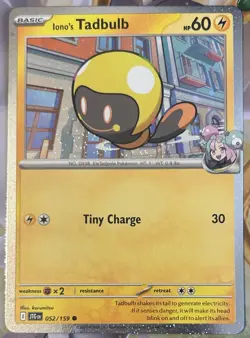 Iono’s Tadbulb - 052/159 - SV Journey Together - Cosmos Holo - Pokemon - NM/M - Image 1