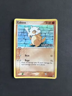 Pokemon TCG Cubone EX Delta Species 60/113 Reverse Holo Common 2005 Nintendo - Image 1